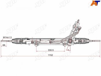 26 799 р. Рейка рулевая без отверстия под датчик SAT  BMW X5  E53 (1999-2003) дорестайлинг  с доставкой в г. Воронеж. Увеличить фотографию 1