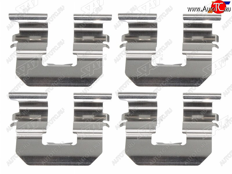 224 р. Комплект монтажный тормозных колодок RR HYUNDAI SOLARIS 10-ACCENT 11-19KIA RIO 10- SAT ST-349-0009  с доставкой в г. Воронеж