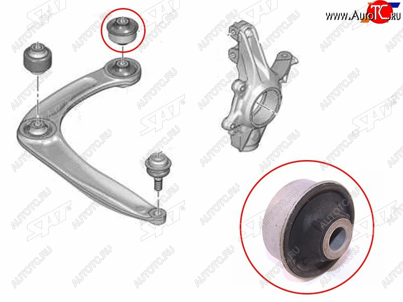 439 р. Сайлентблок Citroen Berlingo 08-22  C4 04-11  Peugeot 308 07-15  Citroen DS4 12-  DS5 12-15  Pe SAT ST-352392  с доставкой в г. Воронеж