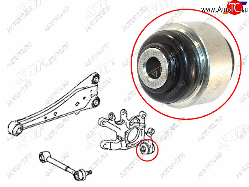929 р. Сайлентблок Toyota Avensis (T270) 08-18  Corolla (E150) 06-13  Harrier (XU60) 17-20  RAV4 (XA30,X SAT ST-42304-42020U  с доставкой в г. Воронеж