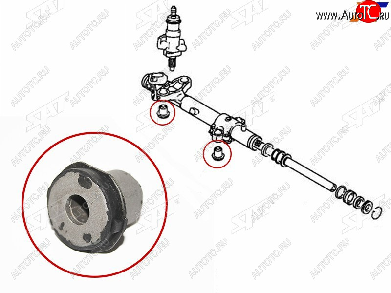 299 р. Втулка рулевой рейки Mitsubishi Grandis 03-09 SAT ST-4410A102B  с доставкой в г. Воронеж