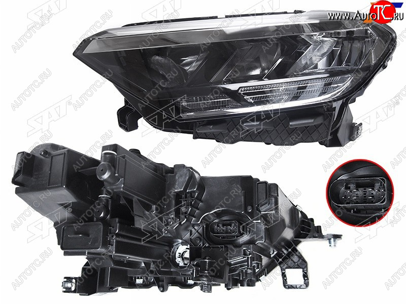 12 649 р. Фара левая SAT Volkswagen Polo Mk6 лифтбек (2020-2022)  с доставкой в г. Воронеж