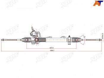 Рейка рулевая MCU15 4WD LHD SAT Lexus RX300  XU30 (2003-2006) дорестайлинг