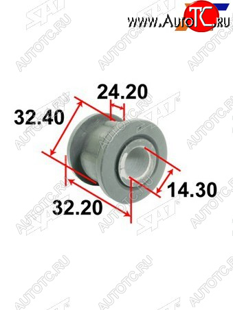 196 р. Втулка рулевой рейки Toyota Land Cruiser (J100) 98-07  Lexus LX 98-07  Toyota Land Cruiser Cygnus SAT ST-45522-60010  с доставкой в г. Воронеж