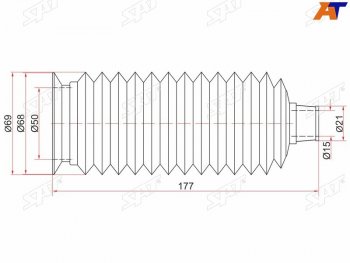 339 р. Пыльник рулевой рейки TOYOTA LAND CRUISER PRADOHILUX SURF 02-HIGHLANDER07- LH=RH SAT ST-45535-26030  с доставкой в г. Воронеж. Увеличить фотографию 1