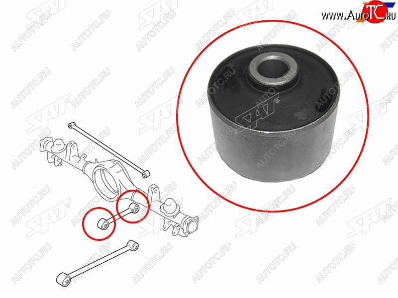399 р. Сайлентблок Suzuki Escudo 97-05  Grand Vitara 97-05 SAT ST-46201-65D50B  с доставкой в г. Воронеж