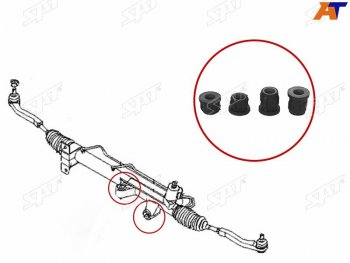 419 р. Втулка рулевой рейки SsangYong Actyon 05-10  Actyon Sports 06-12  Kyron 05-16  Rexton 01-07 SAT ST-4650009005B  с доставкой в г. Воронеж. Увеличить фотографию 1