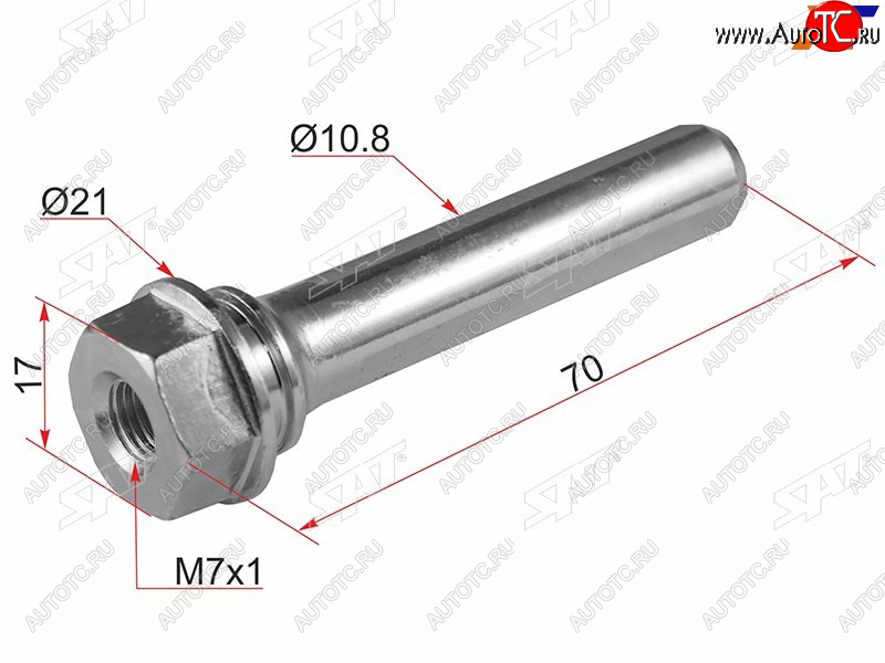 127 р. Направляющая переднего суппорта (верх) TOYOTA ALLION,PREMIO,CALDINA SAT ST-47715-22080  с доставкой в г. Воронеж