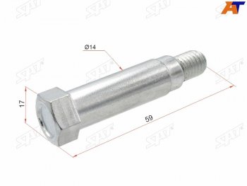 95 р. Направляющая RR суппорта TOYOTA CAMRY ACV30,SXV20,Vista SV5#, Caldina 24# SAT ST-47715-32020  с доставкой в г. Воронеж. Увеличить фотографию 1