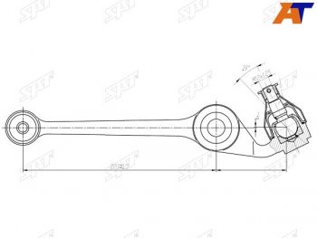 1 849 р. Рычаг FR нижний TOYOTA DUETDAIHATSU STORIAYRV 98- RH SAT ST-48068-97401  с доставкой в г. Воронеж. Увеличить фотографию 1