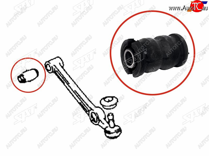 256 р. Сайлентблок Toyota Camry (XV30,XV40,XV50) 01-21  Harrier (XU30) 03-13  Daihatsu Atrai 99-05  Siri SAT ST-48069-97401B  с доставкой в г. Воронеж