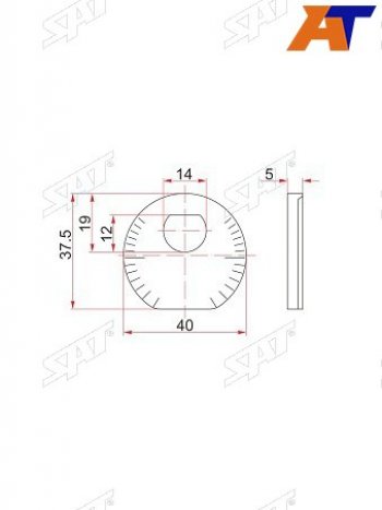 135 р. Шайба эксцентрика FR рычага TOYOTA ALTEZZACHASERCRESTACROWNMAJESTAMARK2LUCIDA 91- SAT ST-48198-50011  с доставкой в г. Воронеж. Увеличить фотографию 1