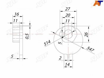 236 р. Гайка эксцентрика нижнего рычага TOYOTA FJ CRUISERSURFLAND CRUISERPRADOLEXUS GXLX470 98- SAT ST-48198-60011  с доставкой в г. Воронеж. Увеличить фотографию 1