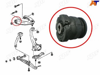 329 р. Сайлентблок Toyota Crown 95-07  Mark II (X90,X100,X110) 92-04  Lexus IS 98-05  Toyota Altezza 98- SAT ST-48632-30100  с доставкой в г. Воронеж. Увеличить фотографию 1