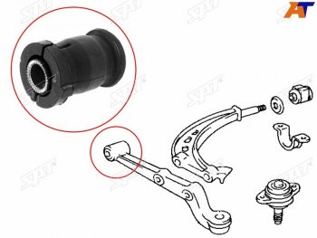 499 р. Сайлентблок переднего рычага FR SAT  Toyota Estima Emina  XR10, XR20 - Estima Lucida  XR10,20  с доставкой в г. Воронеж. Увеличить фотографию 1