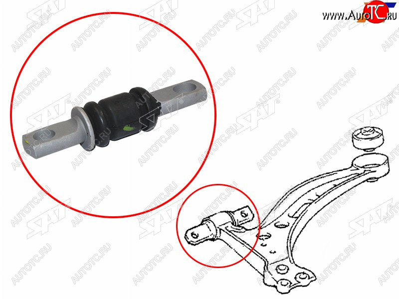 539 р. Сайлентблок Toyota Allion (T240,T260) 01-21  Avensis (T250) 03-08  Caldina (T240) 02-07  Camry (X SAT ST-48654-33040  с доставкой в г. Воронеж