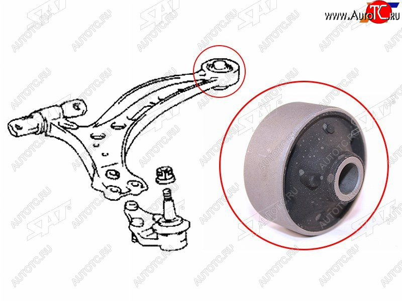 479 р. Сайлентблок Toyota Harrier (XU10) 97-03  Lexus RX 97-03 SAT ST-48655-48010  с доставкой в г. Воронеж