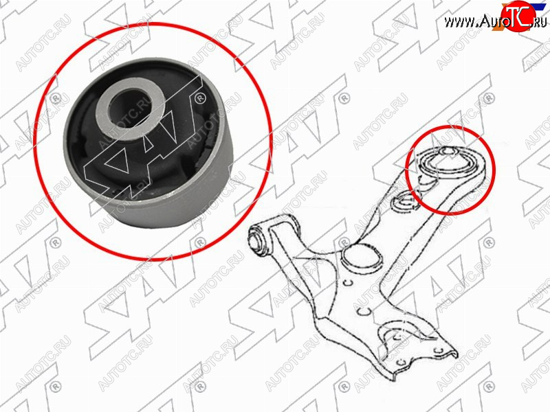 599 р. Сайлентблок переднего рычага задний TOYOTA RAV4 05-ESTIMAPREVIATARAGO 06-ALPHAR SAT ST-48655-28030  с доставкой в г. Воронеж