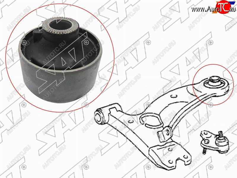 439 р. Сайлентблок Chery Tiggo T11 05-16  Mitsubishi ASX 10-20  Lancer 02-17  Outlander 02-22  Toyota A SAT ST-48655-42050  с доставкой в г. Воронеж