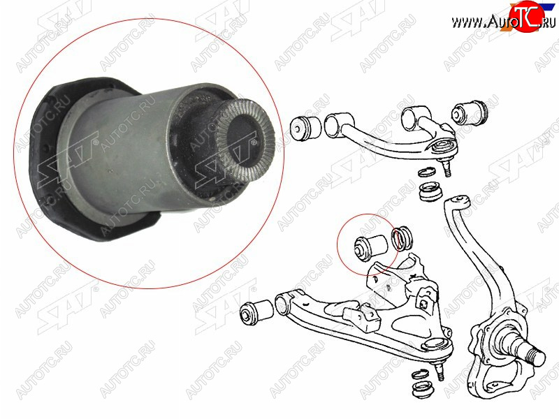 759 р. Сайлентблок Toyota Land Cruiser (J100) 98-07  Lexus LX 98-07  Toyota Land Cruiser Cygnus 98-07 (Сн SAT ST-48655-60020  с доставкой в г. Воронеж