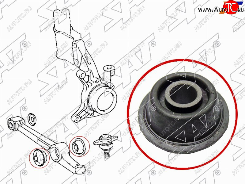 280 р. Сайлентблок Toyota Camry Japan 94-98  Vista 90-98  Camry UAEUSA 91-96 SAT ST-48674-32110  с доставкой в г. Воронеж