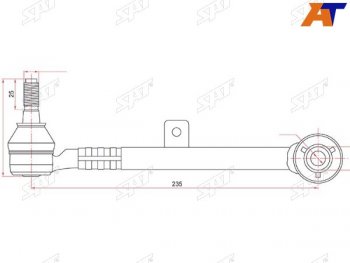 1 239 р. Тяга задняя поперечная TOYOTA ARISTOBREVISCROWNMARK2PROGRESVEROSSALEXUS GSSC300400 97- SAT ST-48705-30080  с доставкой в г. Воронеж. Увеличить фотографию 1