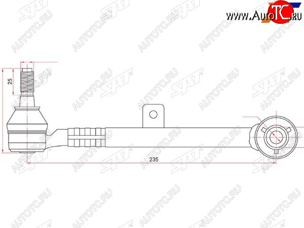 1 239 р. Тяга задняя поперечная TOYOTA ARISTOBREVISCROWNMARK2PROGRESVEROSSALEXUS GSSC300400 97- SAT ST-48705-30080  с доставкой в г. Воронеж