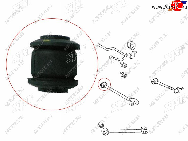 287 р. Сайлентблок Toyota Camry EuropeRussia (XV30,XV40,XV50) 01-18  Camry Japan 01-21  Crown 95-01  Ha SAT ST-48725-22180  с доставкой в г. Воронеж