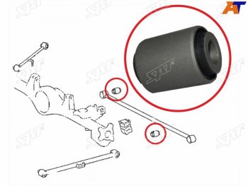339 р. Сайлентблок Toyota Land Cruiser (J100) 98-07  Land Cruiser Prado (J120,J150) 02-20  Lexus GX 02-09 SAT ST-48725-35040  с доставкой в г. Воронеж. Увеличить фотографию 1