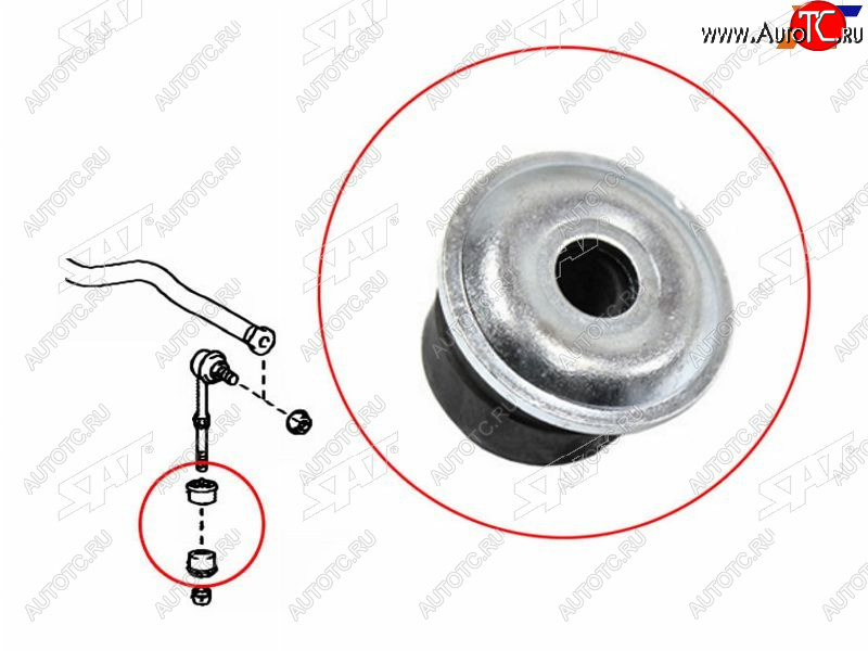 89 р. Втулка линка TOYOTA AURISBLADERUMIONMARK X ZIORAV4 05- NO.2 SAT ST-48817-42021  с доставкой в г. Воронеж