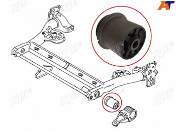 1 699 р. Сайлентблок Audi A6 97-05  Volkswagen Passat 96-05  Audi S6 99-04  Skoda Superb 02-08 (Справа=Сле SAT ST-4B0501521E  с доставкой в г. Воронеж. Увеличить фотографию 1