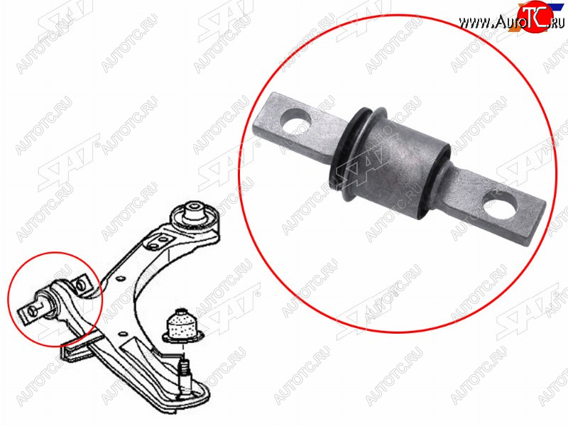849 р. Сайлентблок переднего рычага передний HONDA STEPWGN 05-09 SAT ST-51391-SLJ-902  с доставкой в г. Воронеж