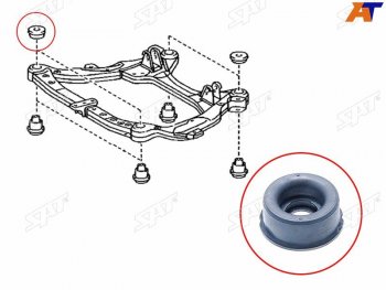 231 р. Сайлентблок Toyota Harrier (XU30) 03-13  Lexus RX 03-15  Toyota Highlander 00-07  Kluger V 00-07 SAT ST-52213-28020  с доставкой в г. Воронеж. Увеличить фотографию 2