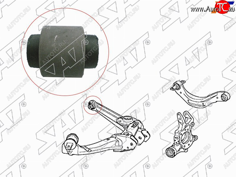 299 р. Сайлентблок Honda Civic 00-12  Civic Ferio 00-05  CR-V 01-06  Odyssey 01-10 (Снизу Зад) SAT ST-52364-S5A-004  с доставкой в г. Воронеж