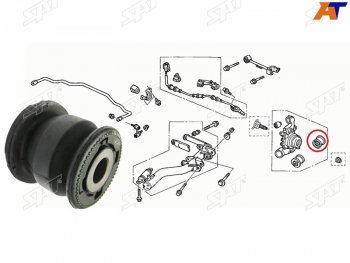419 р. Сайлентблок Honda Civic 00-06  Civic Ferio 00-05  CR-V 01-06  Stream 00-06  Mazda 3 13-19  6 12 SAT ST-52366-S5A-024  с доставкой в г. Воронеж. Увеличить фотографию 1