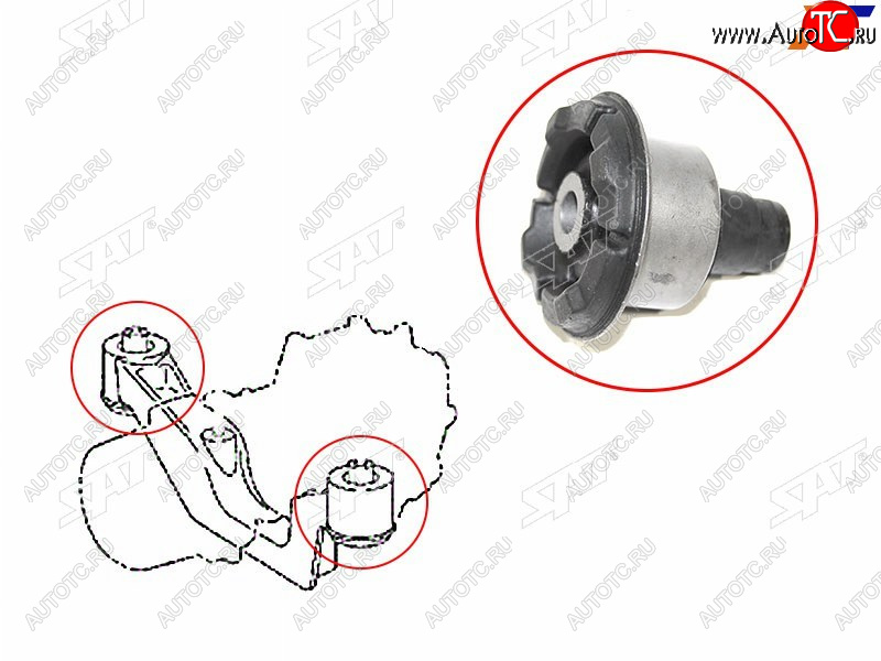 529 р. Сайлентблок Lexus RX 08-15 SAT ST-52380-48070B  с доставкой в г. Воронеж