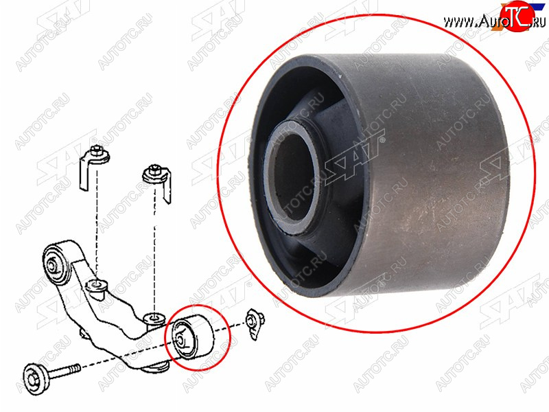 629 р. Сайлентблок Toyota Allion (T260) 07-21  Harrier (XU10,XU30) 97-13  Premio 07-21  Wish 03-17  Lex SAT ST-52380-48040B  с доставкой в г. Воронеж