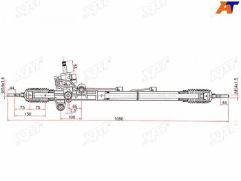 15 649 р. Рейка рулевая 2,4 LHD SAT Honda Accord 8 CS купе рестайлинг (2010-2012)  с доставкой в г. Воронеж. Увеличить фотографию 1