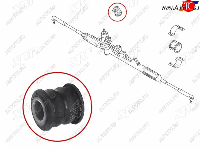 273 р. Втулка рулевой рейки Nissan AD 99-02  Almera 00-06  Sunny 98-04  Wingroad 99-05 SAT ST-54444-6M000B  с доставкой в г. Воронеж