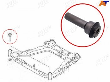 739 р. Сайлентблок Nissan Juke 10-20  Qashqai 06-13  X-Trail 07-15  Dualis 07-14  Renault Koleos 08-16 SAT ST-54466-JD000  с доставкой в г. Воронеж. Увеличить фотографию 1