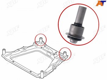 619 р. Сайлентблок Nissan Juke 10-20  Qashqai 06-13  X-Trail 07-15  Dualis 07-14  Renault Koleos 08-16 SAT ST-54467-JD00A  с доставкой в г. Воронеж. Увеличить фотографию 1