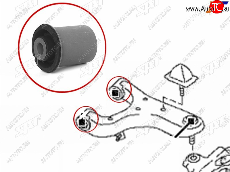629 р. Сайлентблок Nissan Patrol 10-19  Infiniti QX56 10-13  QX80 13-20 SAT ST-54560-1LB0A  с доставкой в г. Воронеж