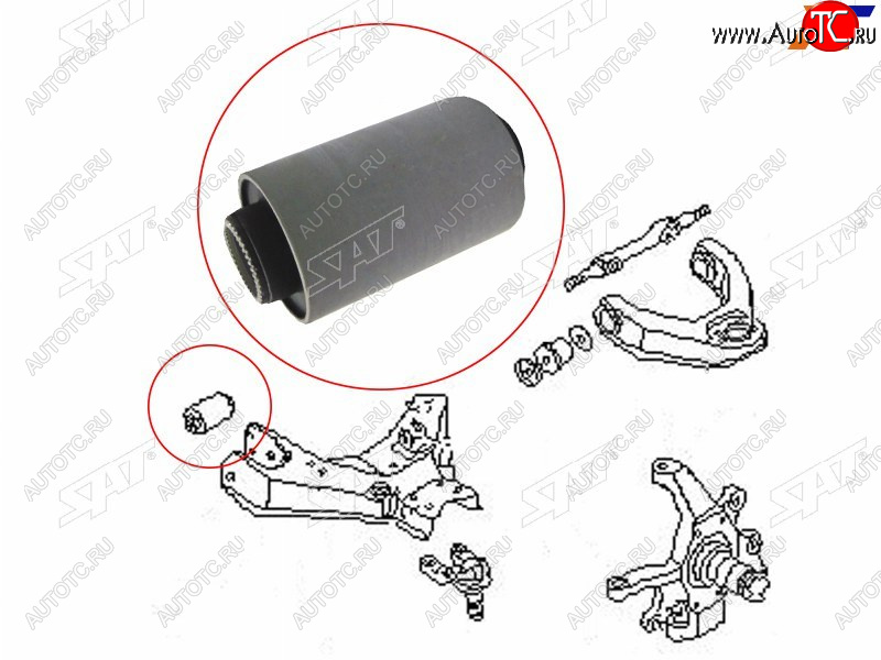 369 р. Сайлентблок Nissan Pathfinder 85-95  Terrano 86-96  Datsun 85-02  Terrano II 93-99 (Снизу Перед) SAT ST-54560-01G00  с доставкой в г. Воронеж