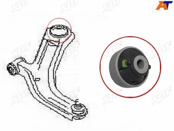 389 р. Сайлентблок Nissan AD 06-16  Juke 10-20  Leaf 09-17  March 02-10  Infiniti JX35 12-14  QX60 14- SAT ST-54570-ED50A  с доставкой в г. Воронеж. Увеличить фотографию 1