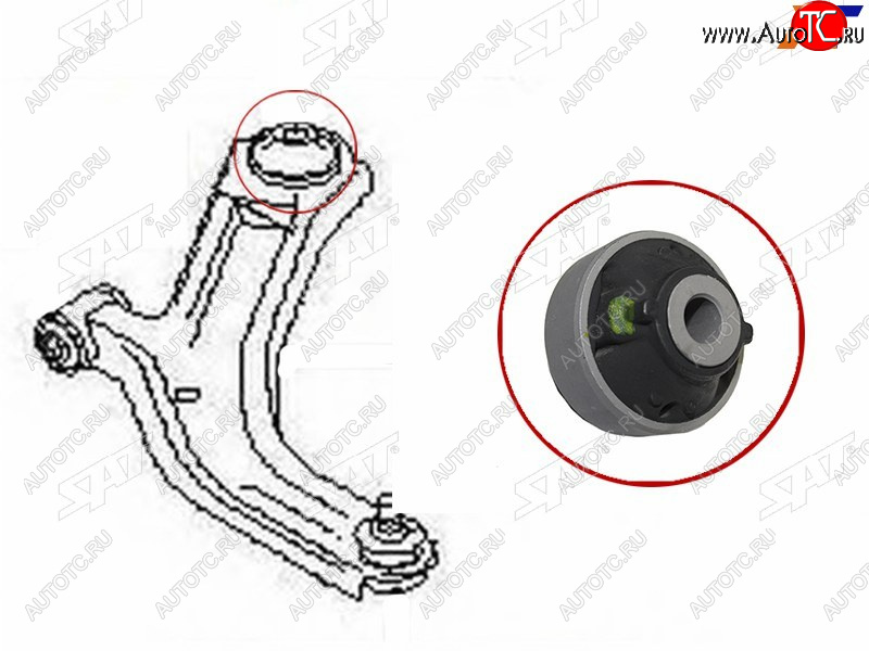 389 р. Сайлентблок Nissan AD 06-16  Juke 10-20  Leaf 09-17  March 02-10  Infiniti JX35 12-14  QX60 14- SAT ST-54570-ED50A  с доставкой в г. Воронеж