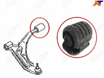 499 р. Сайлентблок задний переднего рычага Nissan Sunny B14, AD Y10, Pulsar N15                             SAT ST-54570-0M020  с доставкой в г. Воронеж. Увеличить фотографию 4