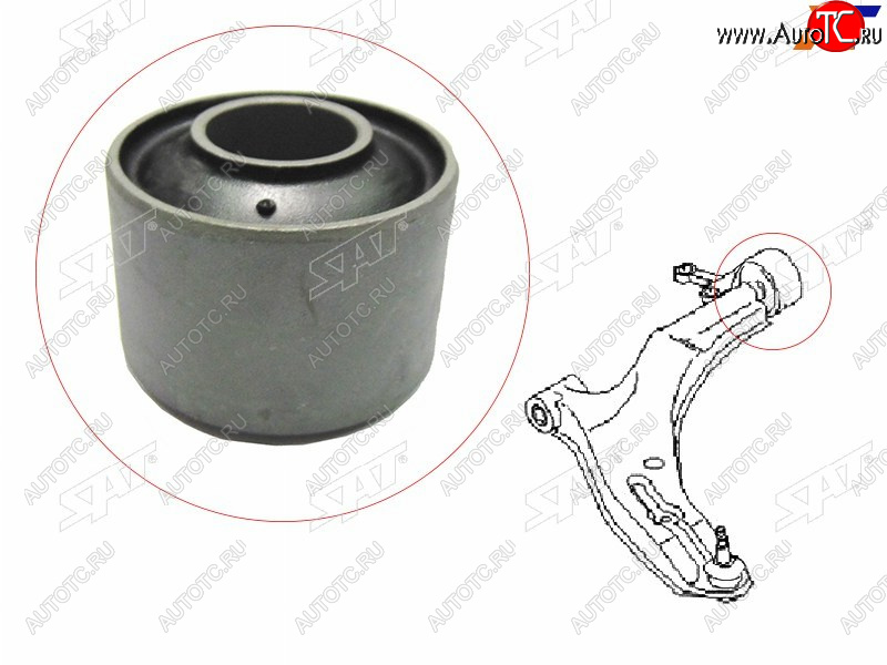 299 р. Сайлентблок RR переднего нижнего рычага NISSAN ADWIGROADALMERASYLPHYPULSARSUNNY 00- SAT ST-54570-4M410  с доставкой в г. Воронеж