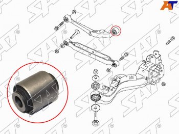 379 р. Сайлентблок Nissan Juke 10-20  Qashqai 06-22  Serena 05-16  X-Trail 07-15 SAT ST-55120-JD000  с доставкой в г. Воронеж. Увеличить фотографию 1
