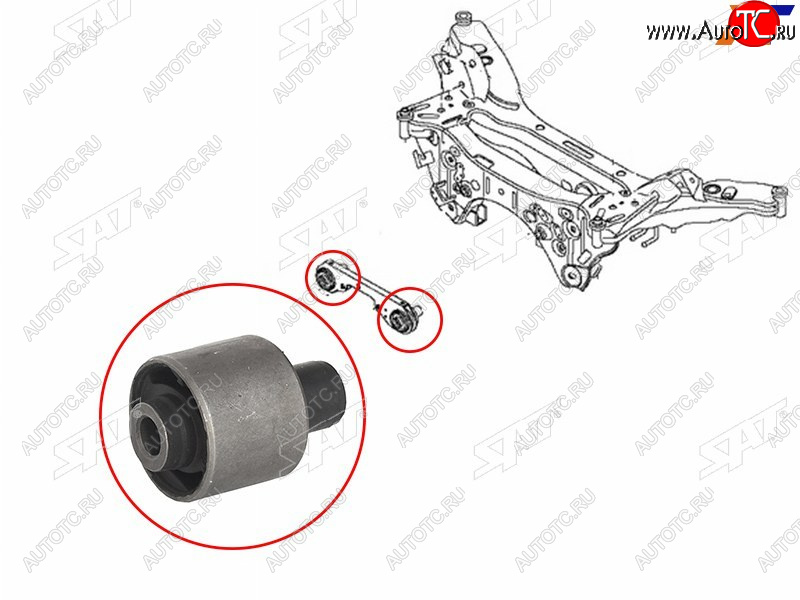 639 р. Сайлентблок Nissan Qashqai 06-22  X-Trail 13-22  Renault Kaptur 16-20  Nissan Dualis 07-14  Qash SAT ST-55419-JD60C  с доставкой в г. Воронеж