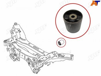 Сайлентблок Nissan Qashqai 06-22  X-Trail 07-22  Dualis 07-14  Qashqai+2 08-14 SAT ST-55476-JD600